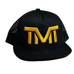 TMT TRUCKER SNAP BACK HAT (Black & Gold)